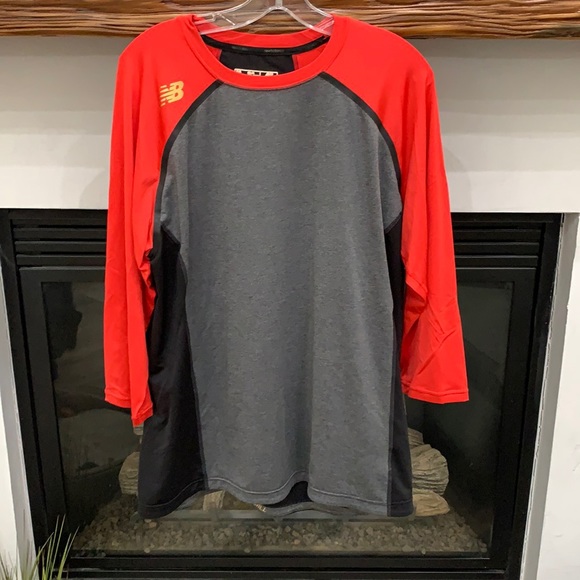 New Balance Other - {New Balance}Mens XL Red/Black/Gray Baseball Shirt